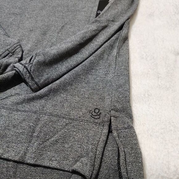 Cuddl Duds Ultra Cozy Thermal Shirt Small Heater Charcoal Thumbholes - Picture 8 of 9